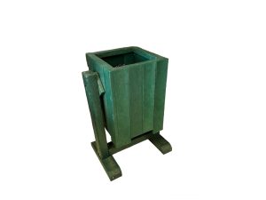 Square dustbin (for plastic bag) with base - swivel type - NO LID