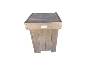 Square dustbin  with Lid  480  x 500 x 640 mm - No Swivel